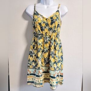 Babydoll Mini Dress Long Line Y2K Insp Tank Top Floral Nursing Friendly Sundress